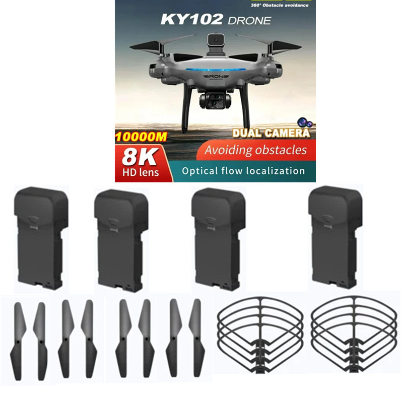 Drone Ky102 Rc - Batterie et hélices pour drone KY102,
