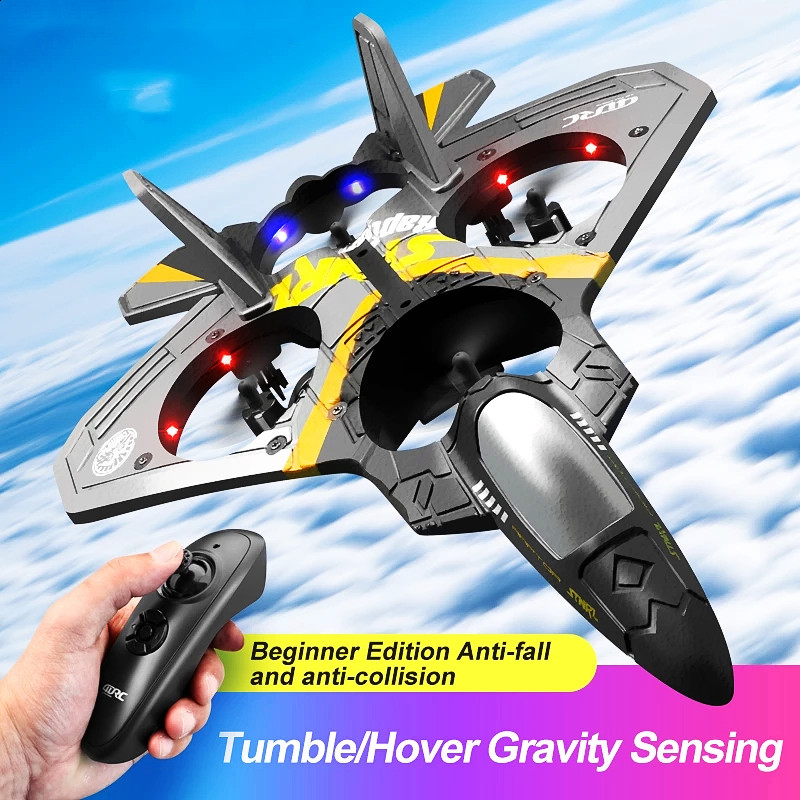 Drone Rc Enfant - Avion de chasse télécommandé 2.4G V17,