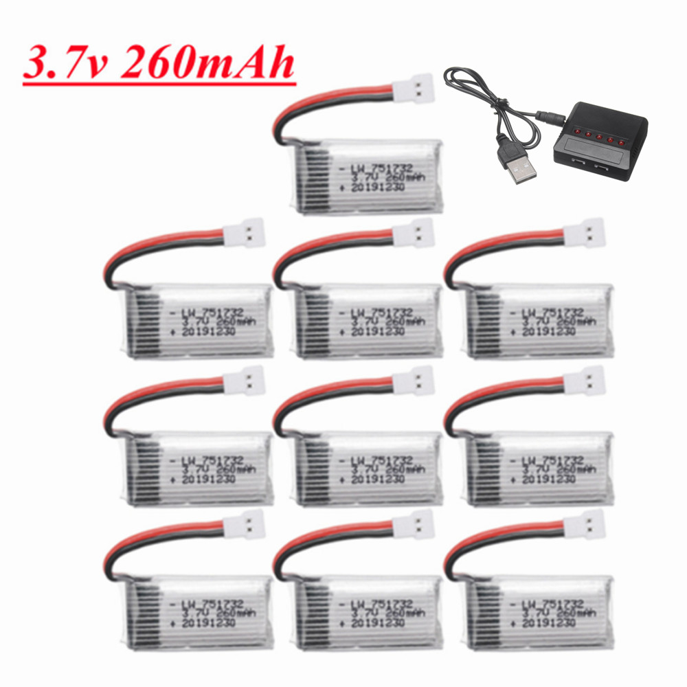 Drone Reaper Rc - Batterie Lipo H8 H36 3.7V 260mAh