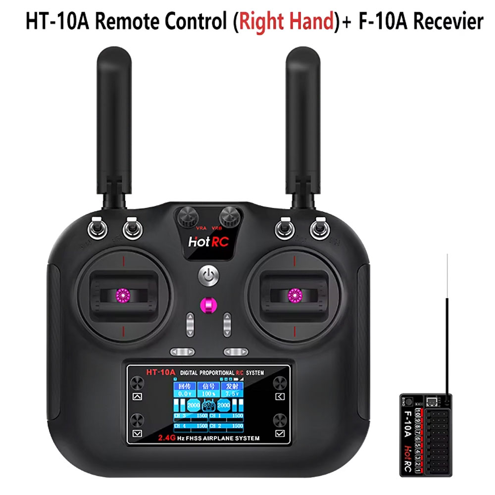 Plane Drone Rc - Émetteur Hotrc HT-10A 2.4G 10CH et