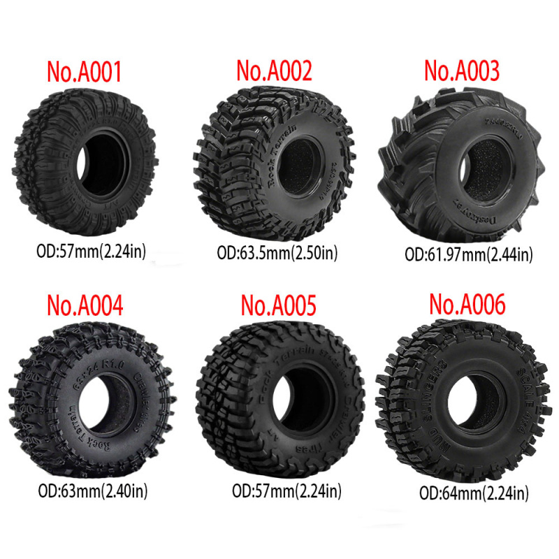 Rc Rock Crawler - 4 pièces de pneus et jantes