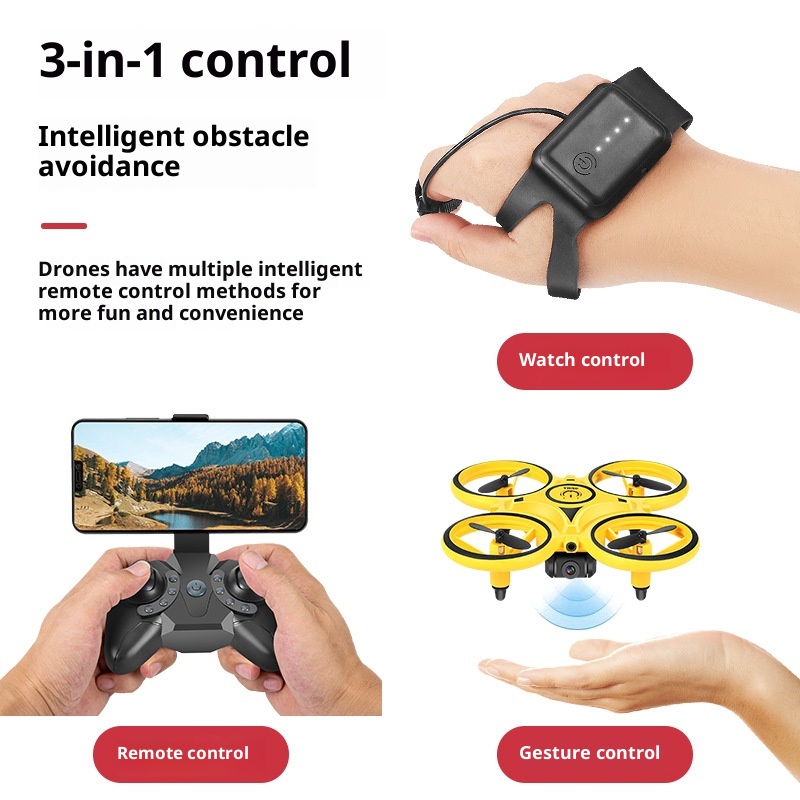 Drone Rc Enfant - Drone électrique de contrôle gestuel, jouet
