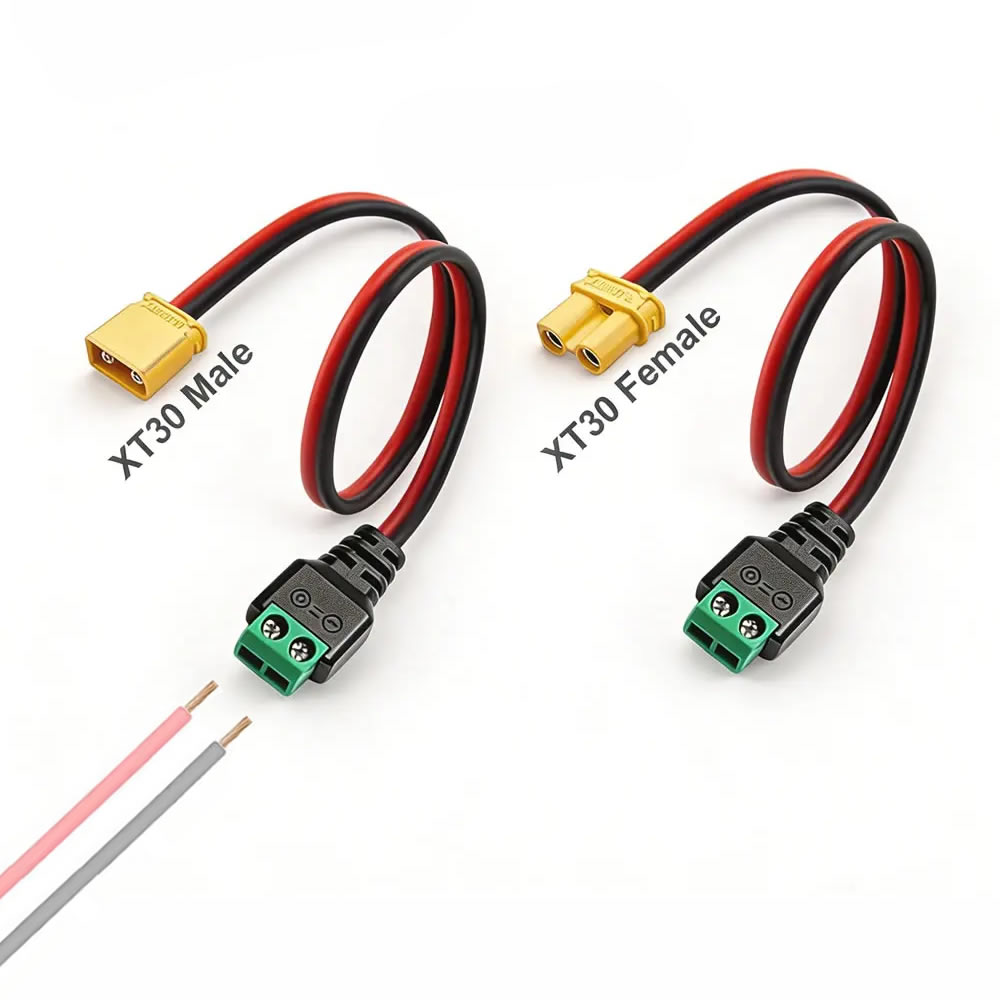 Drone Vera Rc - Connecteur mâle-femelle XT30 vers adaptateur à