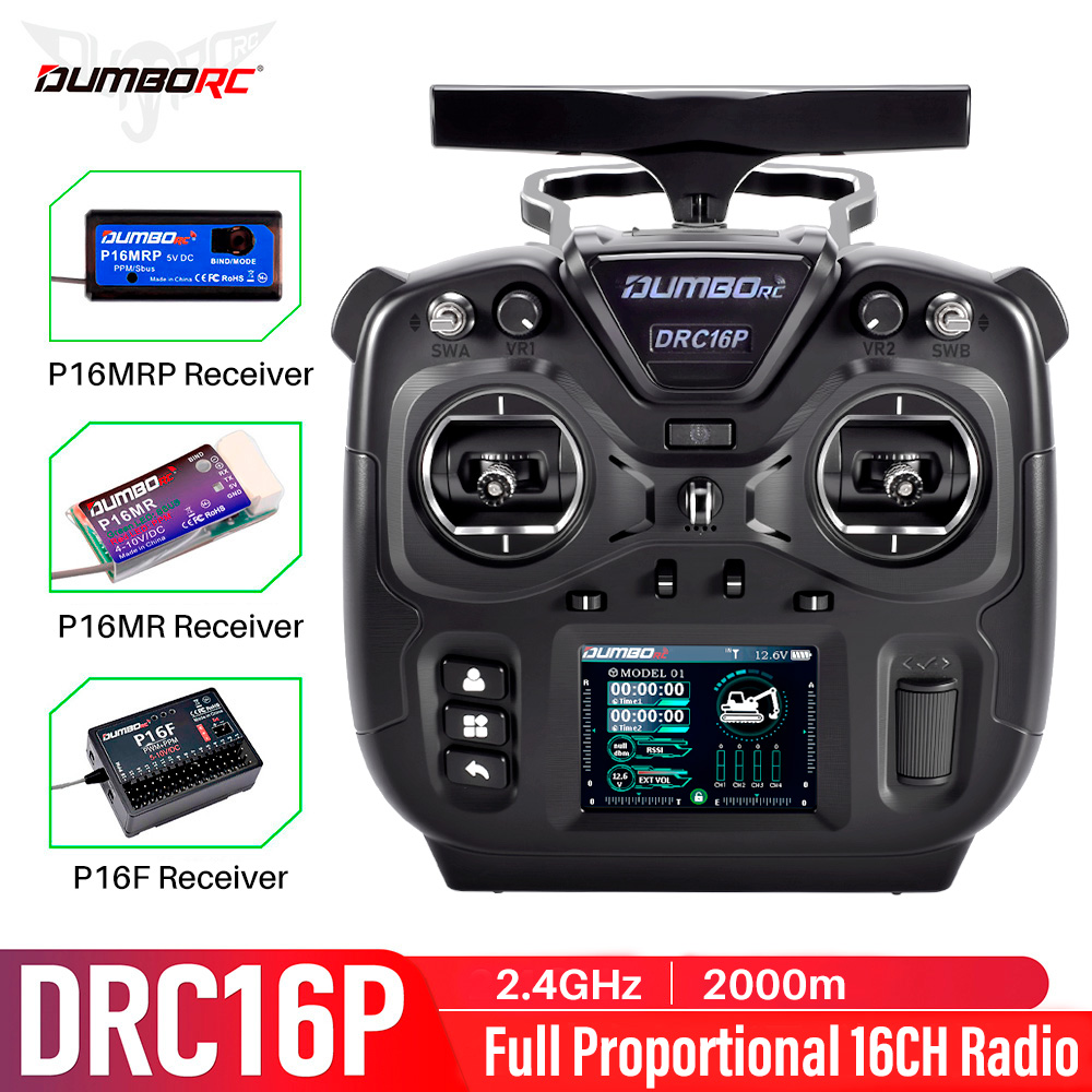 Drone Rc Jet - Émetteur RC DUMBORC DRC16P 16CH Mode