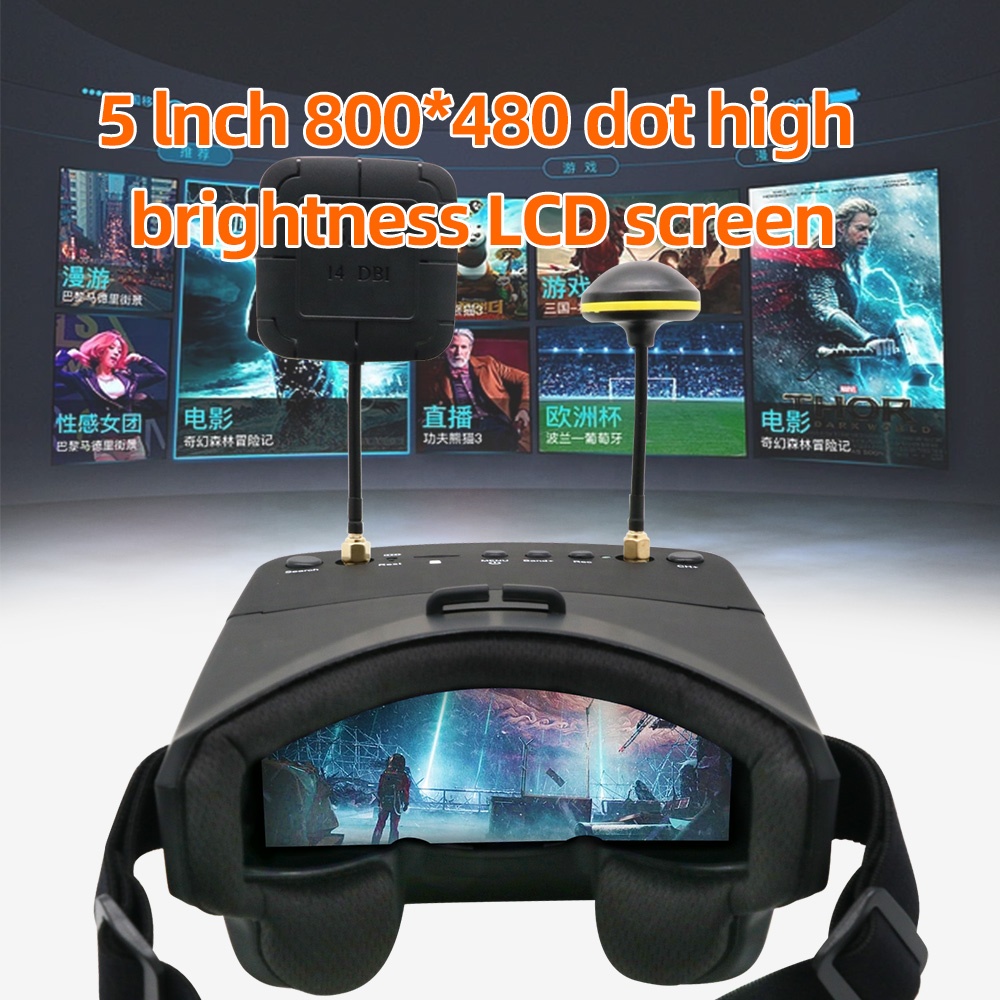 Lunettes FPV EV800D 5.8G 40CH  - Fpv Goggles Headset avis et prix