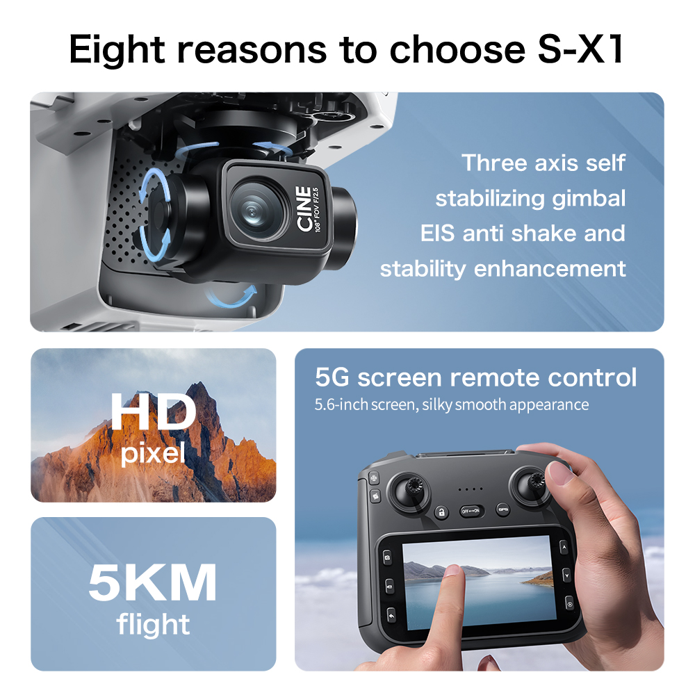 Drone Original S-X1 8K HD Prof - Drone Vera Rc avis et prix