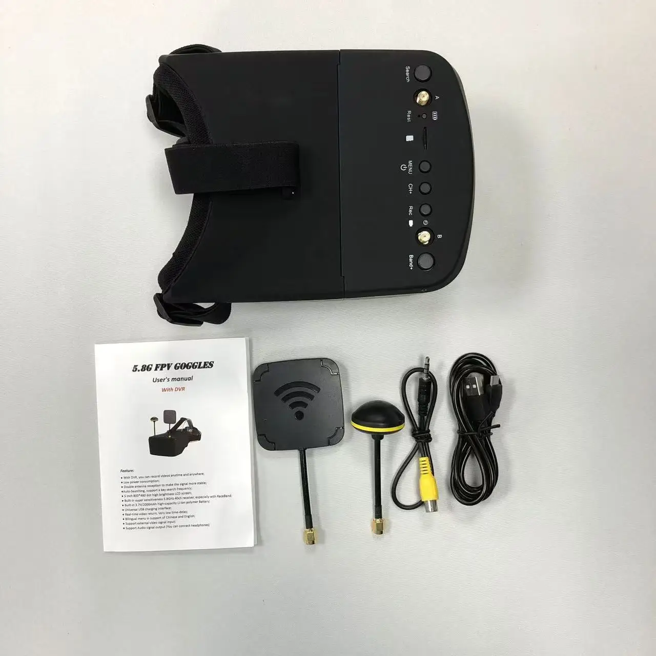 Lunettes FPV SmCp5.8G 40CH 5 p - Fpv Goggles Headset avis et prix