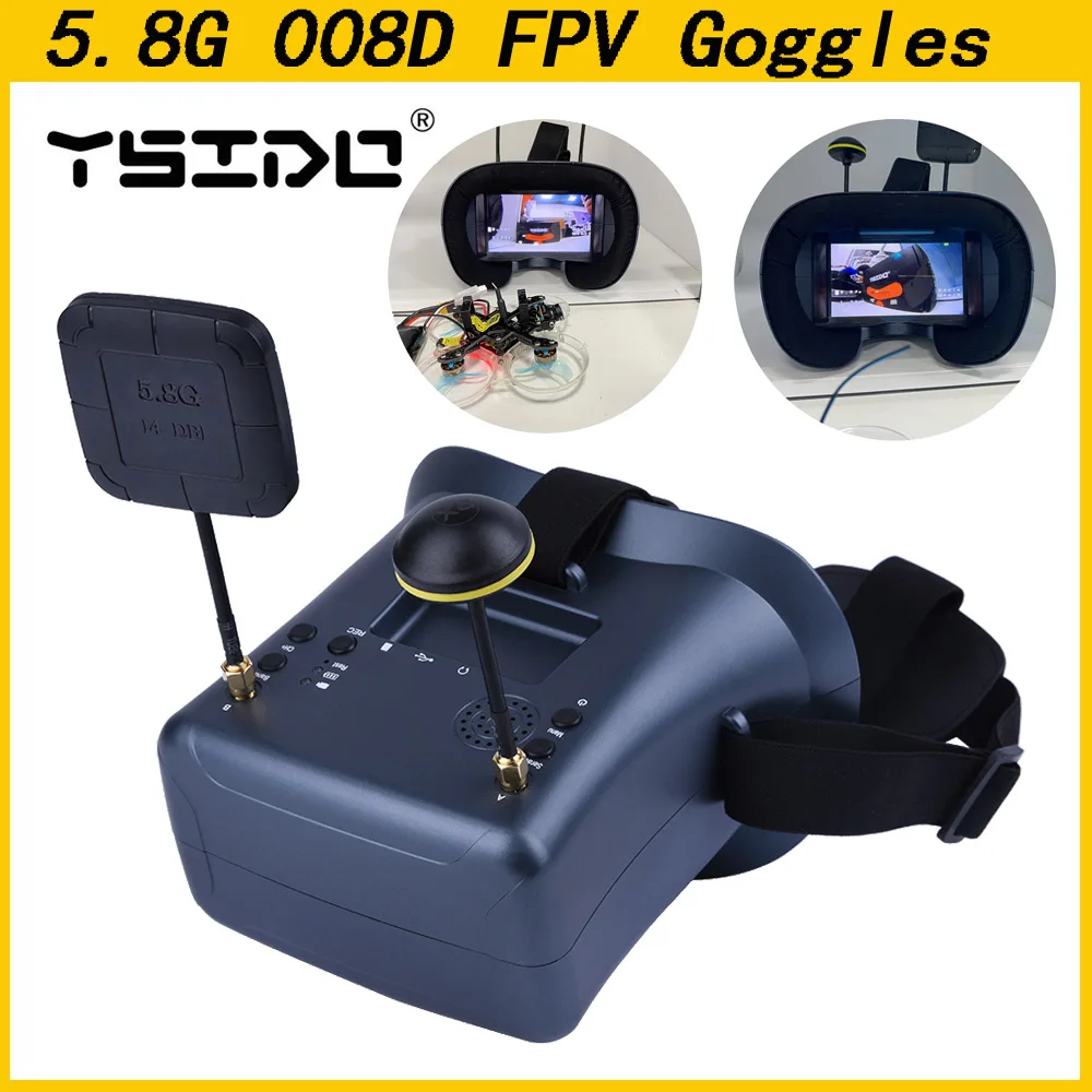 5.8G 40CH 4.3 pouces 800*480 c - Fpv Goggles Headset avis et prix