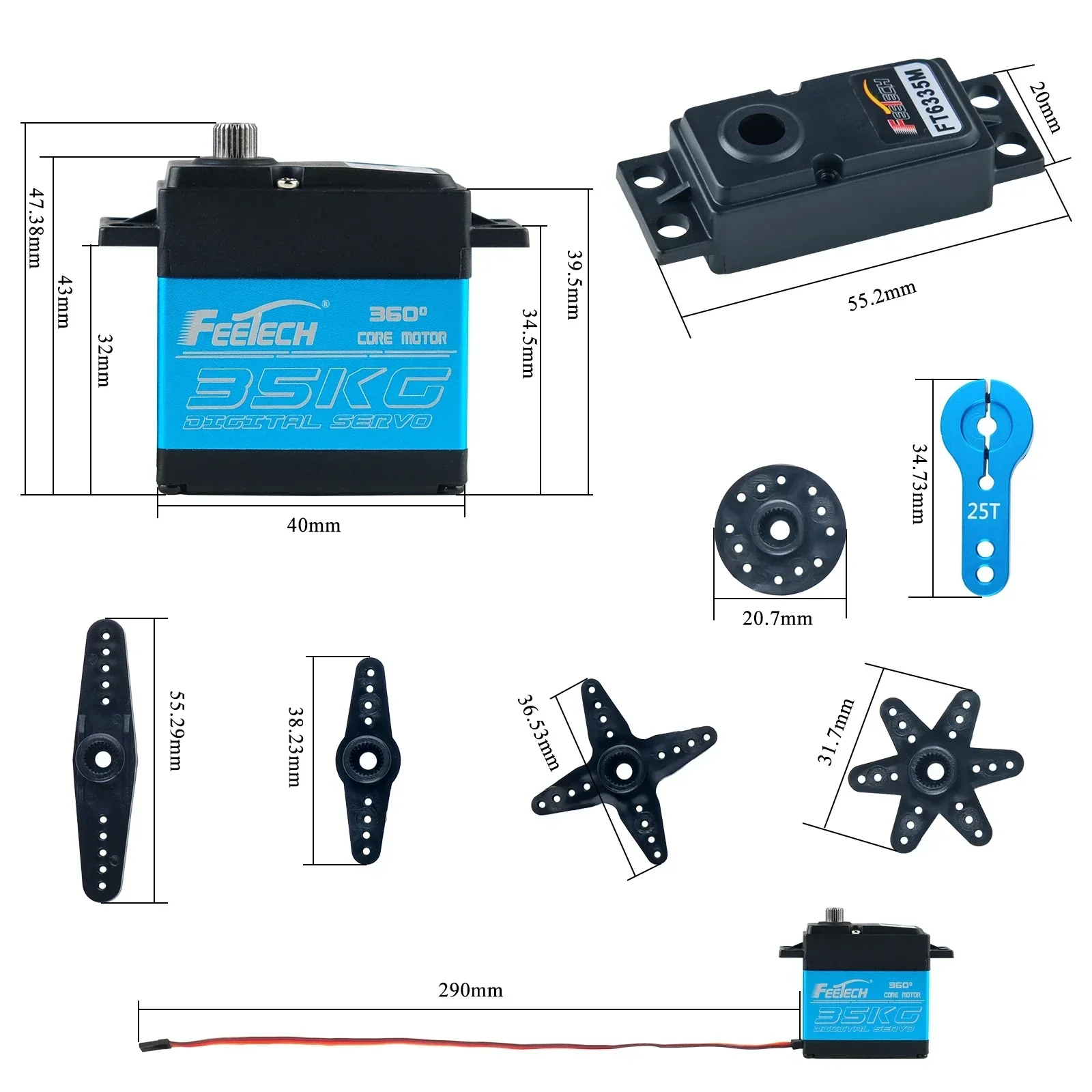 Feetech FT6335M moteur de serv - Drone Rc Jet avis et prix