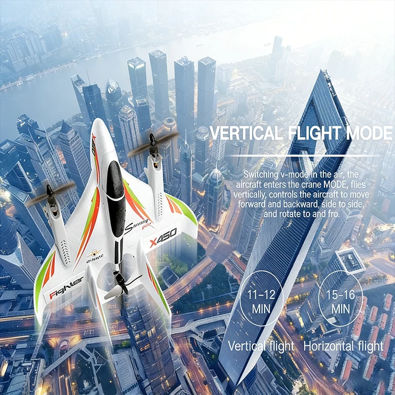 Avion RC Wltoys 6CH X450 avec  - Drone Rc Jet avis et prix