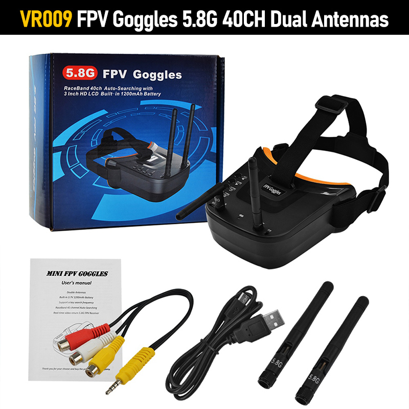 Lunettes FPV VR009 avec écran  - Fpv Goggles Headset avis et prix