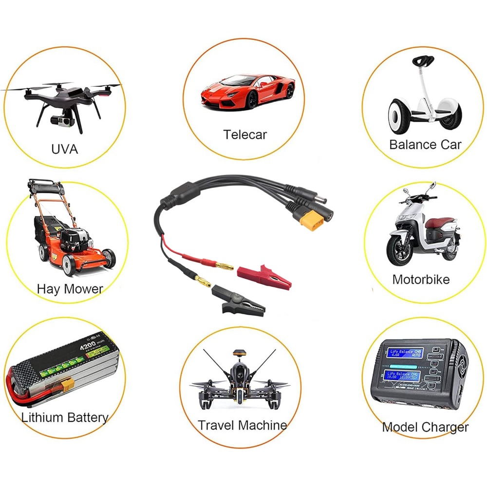 Câble adaptateur 5-en-1 XT60 v - Drone Smart Rc avis et prix