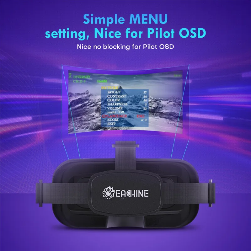 Lunettes FPV SmCpEachine EV800 - Fpv Goggles Headset avis et prix